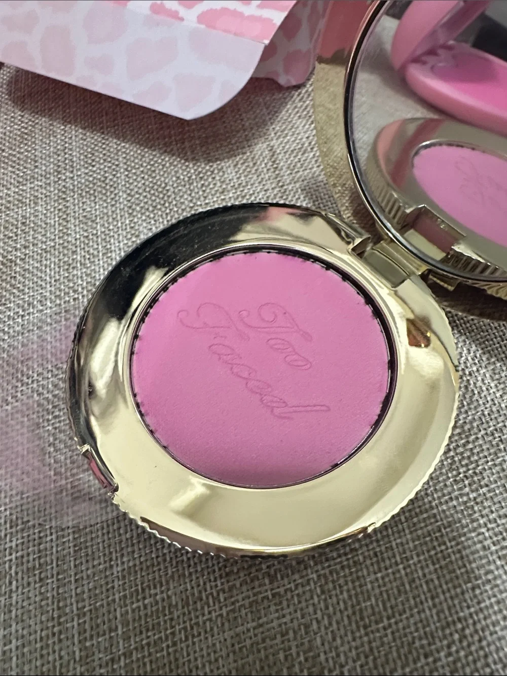 Too Faced Cloud Crush Candy Clouds & ColourPop Pink hot 2 touch Blush Duo